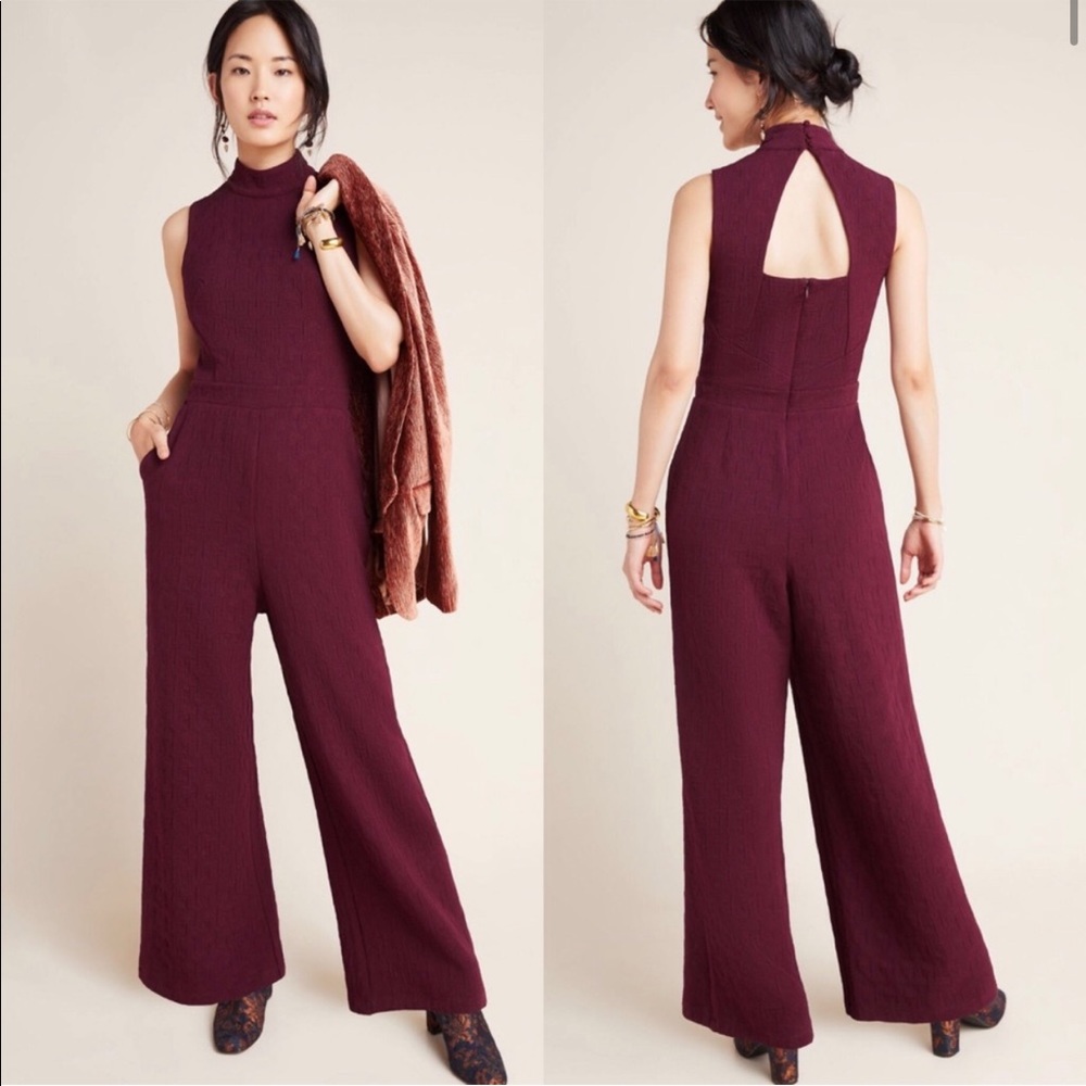 NEW ANTHROPOLOGIE Charley Mock Neck Jumpsuit